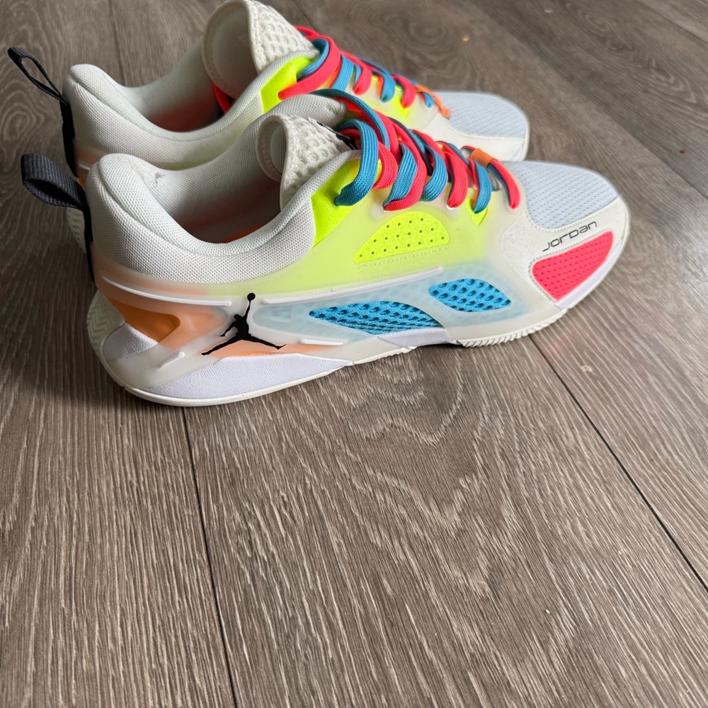 Jordan Heir Colorful Sneakers - White, Blue, Pink, Yellow, Orange